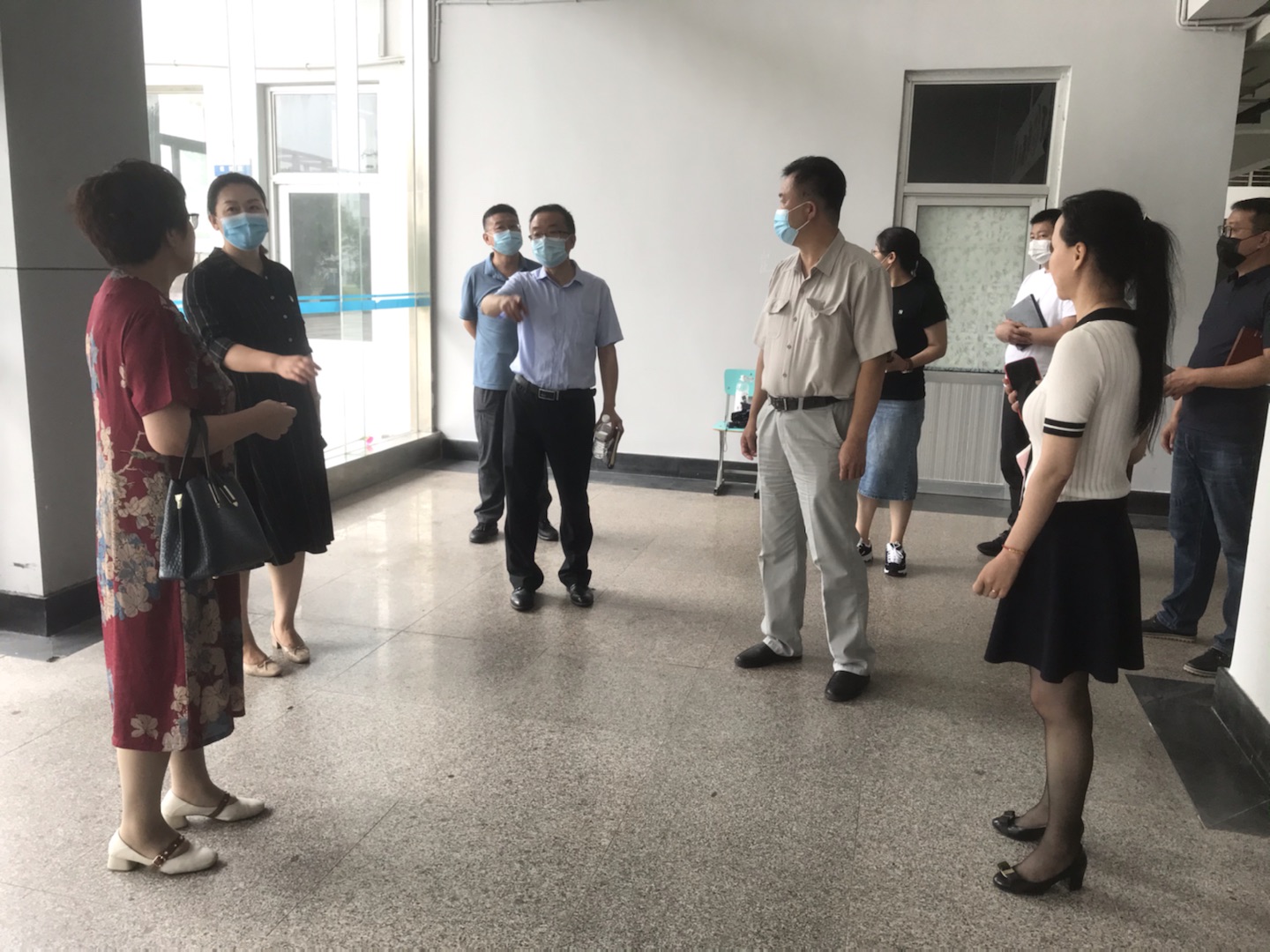 青岛市、胶州市红十字会领导赴我校调研考察 青岛市、胶州市红十字会领导赴我校调研考察